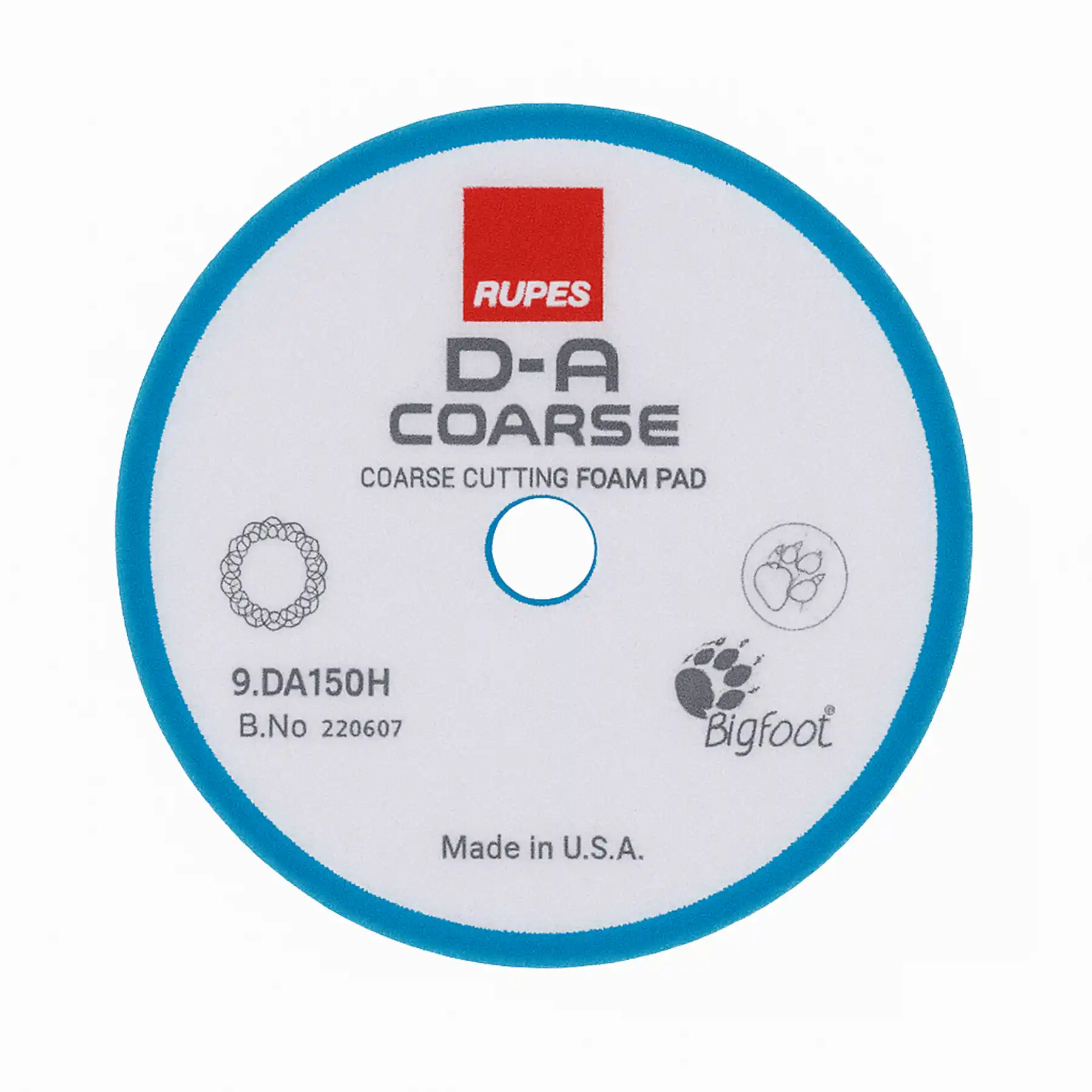 D-A Coarse Cutting Foam Pad Blue 130/150mm (9.DA150H)