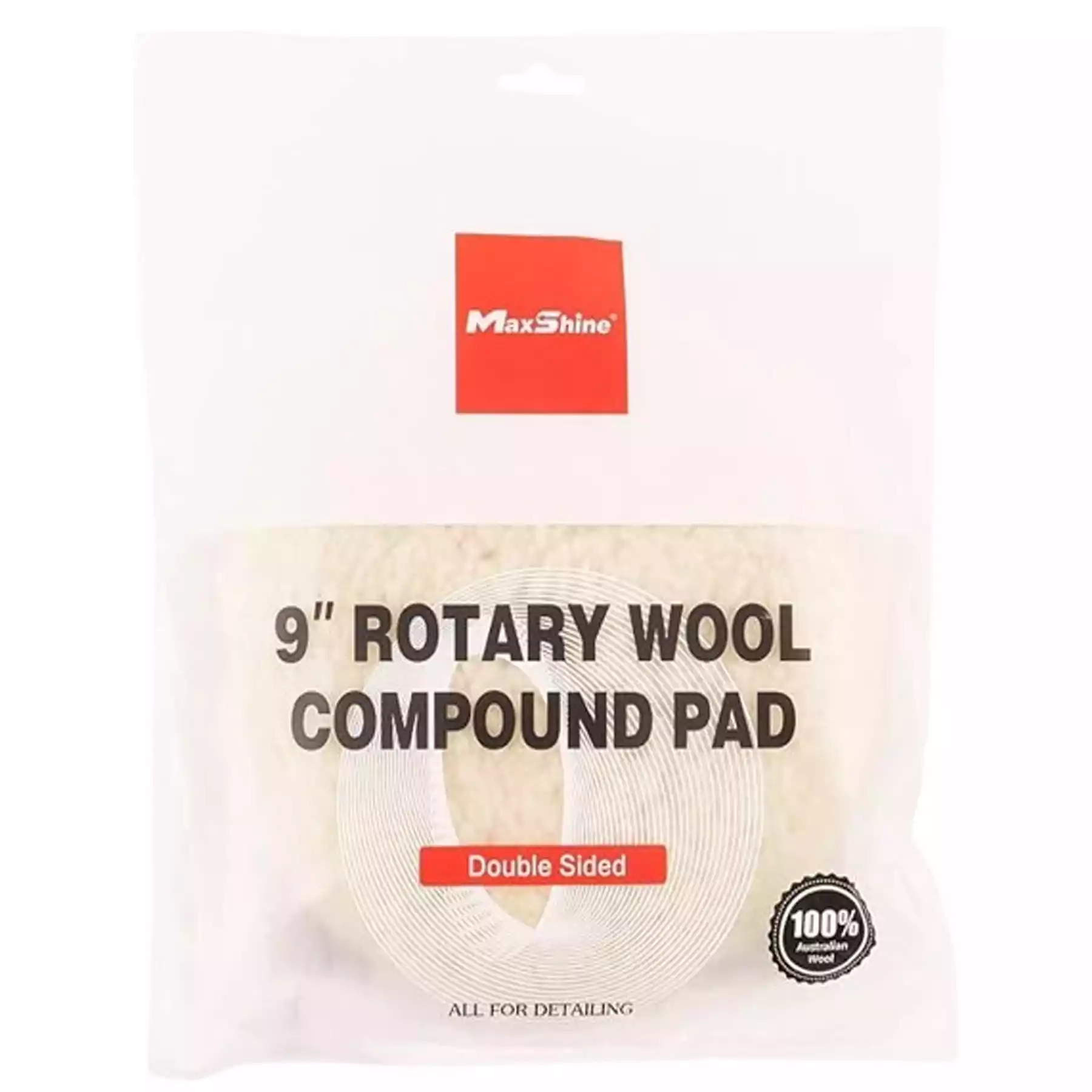 9" Rotary Wool Compound Pad Double Sided