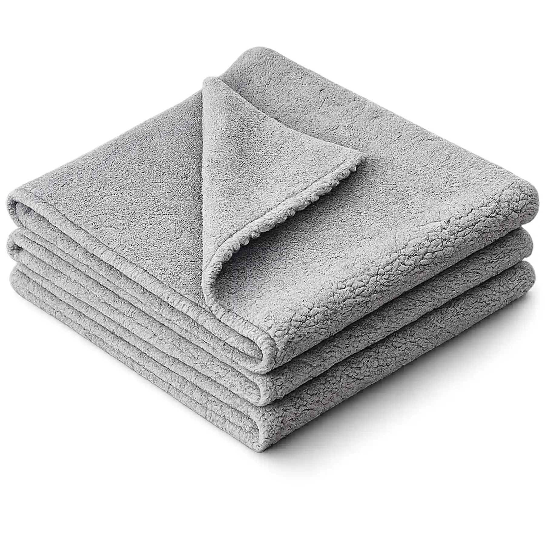400Gsm Microfiber Cloth 40x60 - Grey Edgeless