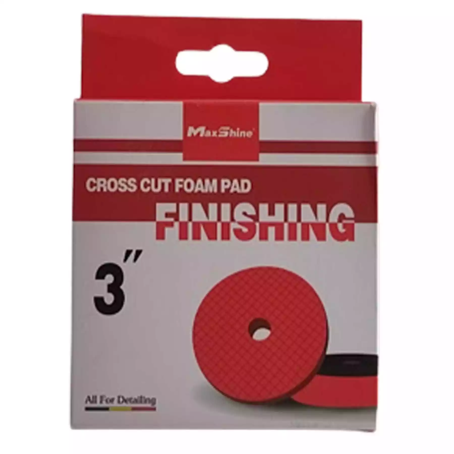 Cross Cut Red Foam Finishing Pad