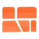 Special Ppf Soft Squeegee Set Of 5 - Orange